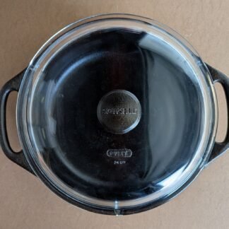 Cocotte ronde SKEPPSHULT en fonte 4L avec couvercle en verre borosilicaté